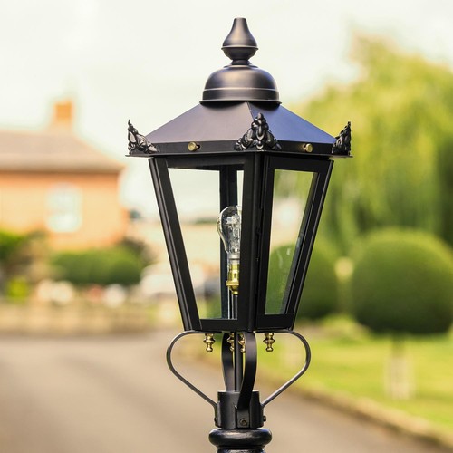 Deluxe black victorian lantern - black,