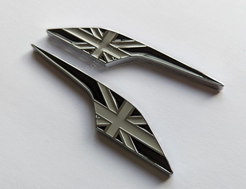 Chrome black grey side wing - chrome,