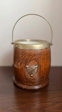 Wood & metal Biscuit Barrel