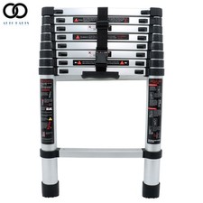 8.5 FT Extension Ladders Aluminum Telescoping Lightweight Collapsible Ladders