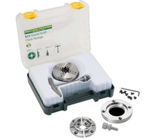 Record Power SC3 Geared Scroll Chuck Package with 3" Faceplate, 3/4" x 16 TPI
