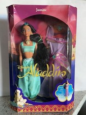 Disney's Aladdin Jasmine Doll with Palace Costume 1992 Mattel 2557 NRFB Worn Box