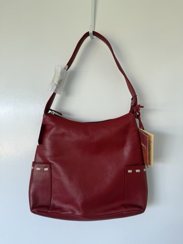 Oriano red genuine leather - oriano,