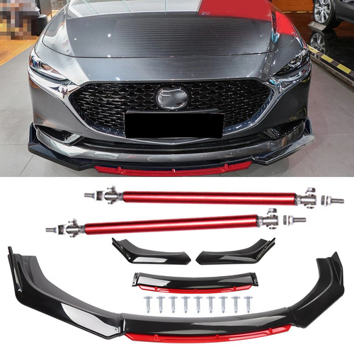 Front bumper lip red layer - front,