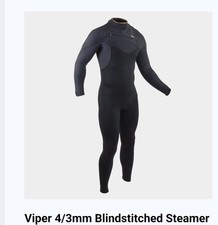 Gul Viper Mens Wetsuit 4/3mm  Chest Zip  New Size Extra Large Tall