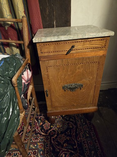 Bedside table solid wood with - bedside,