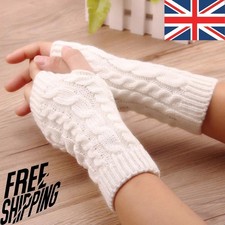 Women Wrist Arm Knitted Mitten