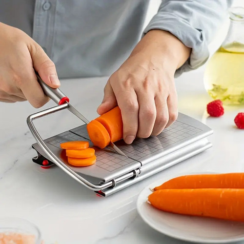 Stainless steel cheese cutter - steel,