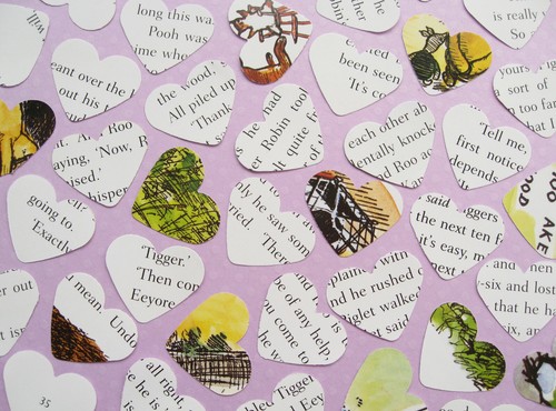 Winnie the pooh heart paper - heart,