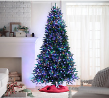 SANTAS BEST PRE LIT LIGHTS CHRISTMAS TREE 5ft 6ft 7ft 8ft 116 FUNCTION SNOWKISS