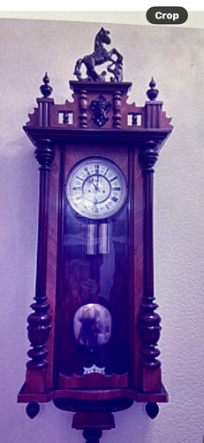 Wooden pendulum wall clock - wooden,