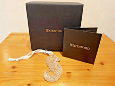 Waterford Crystal Seahorse Christmas Tree Decoration Bauble Gift Boxed Brand New