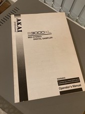 Akai Professional S3000XL - Original Owners Manual