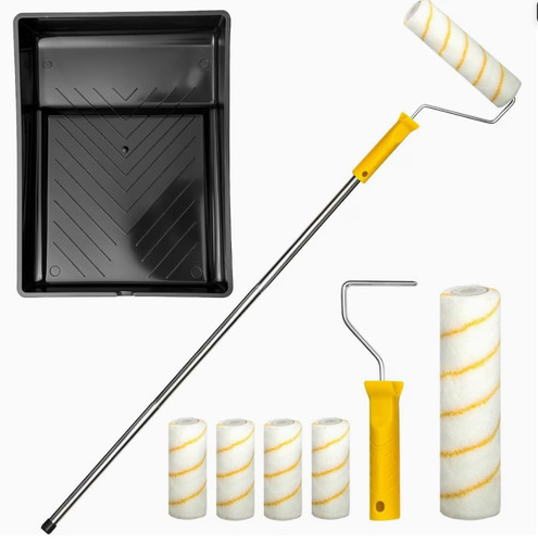 Paint roller set with - paint,
