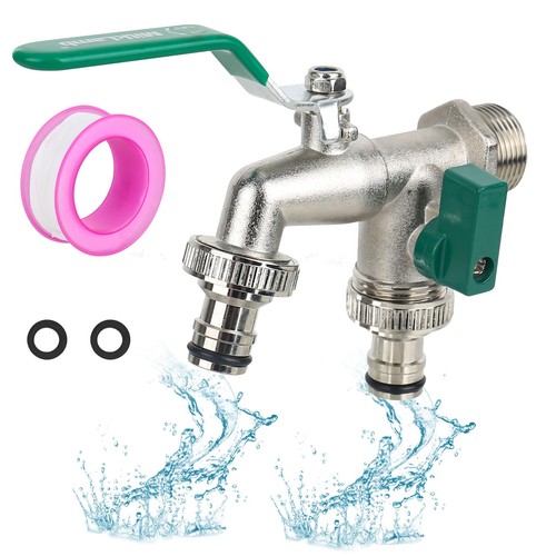 Double garden tap - garden,