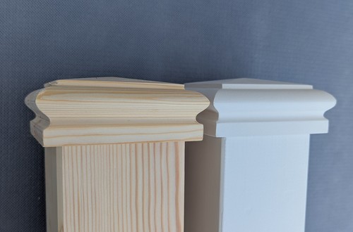 Stair newel post cap pyramid - stair,