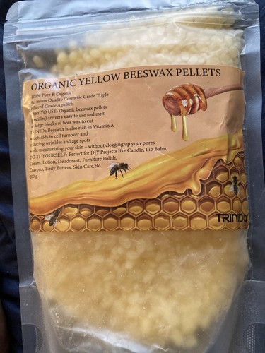 Organic yellow beeswax pellets - beeswax,
