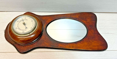 Vintage english wall barometer - vintage,