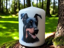 Doberman Dog Candle 8cm X
