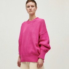 BABAA Jumper No 16 - Cotton Crew Sweater - Hibiscus Flower (Pink) - Sold Out!