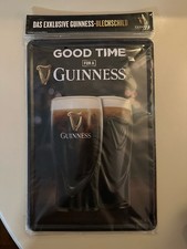 Guinness Beer Metal Sign *BRAND NEW SEALED* 8"X12" GOOD TIME FOR A GUINNESS