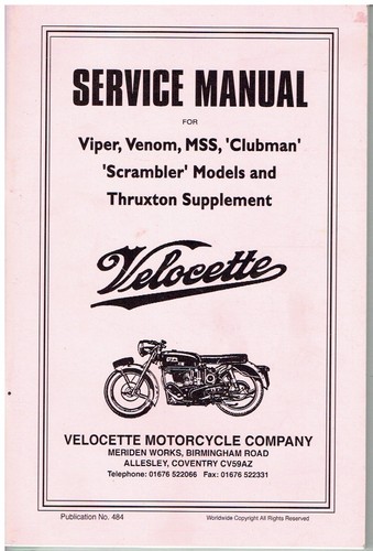 Velocette viper venom mss - viper,