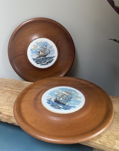 Nautical art wood - art, platters