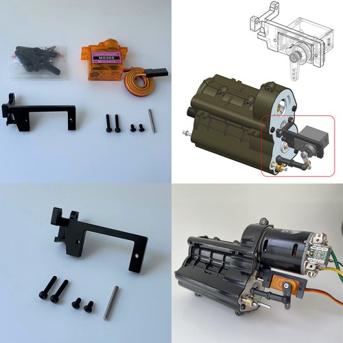 Metal gearbox servo - servo, steering