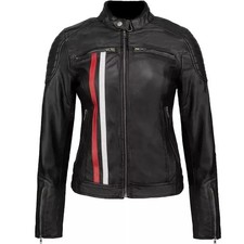 Ladies Women Black Genuine