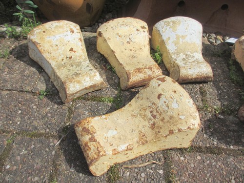 Antique iron bath feet legs - antique,