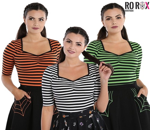 Hell bunny warlock - top, striped