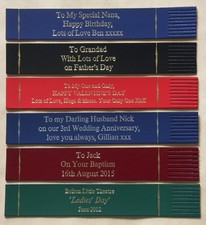 Personalised LEATHER BOOKMARK