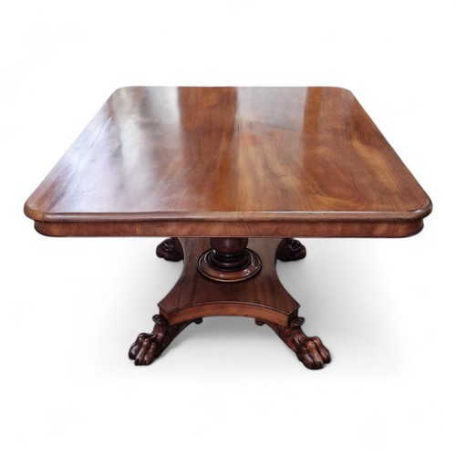 Antique walnut pedestal - pedestal, table