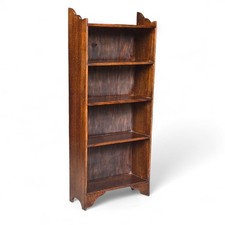Vintage Oak Open Bookcase