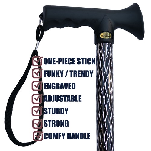 Tamaka ladies engraved black - ladies,