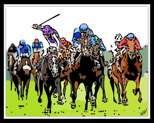 Grand national horse - horse, racing