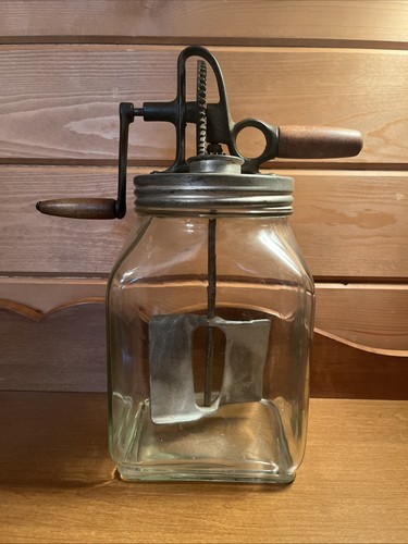 Antique hand crank butter - antique,