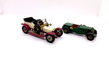 YESTERDAY Series Matchbox - Bentley 1929 and Rolls Silver Ghost 1906 - 9cm