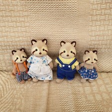 Sylvanian Families Mulberry Raccoon Family UK Calico Critters Vintage
