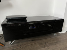 alphason chromium 1000 black tv stand