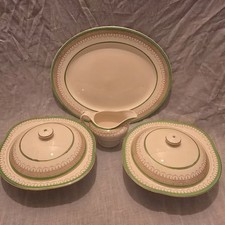 Vintage Burgess & Leigh, Burleighware Serving Dishes and Gravy Boat.