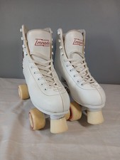 Lmnade Tiger Tattoo White Leather Quad Roller Skates Women’s UK Size 7