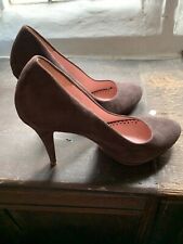Emmy Brown Suede Court shoes
