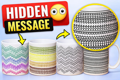 Funny hidden message mug - funny,