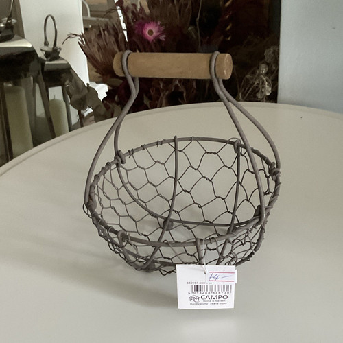 Campo grey metal wire egg - campo,