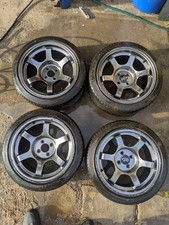 Rota Grid V 16 inch 16x8 alloy wheels 4x100  ET20 in Gunmetal mx5 JDM JR  