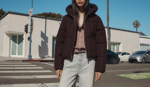 Zara women cable knit - knit, hooded