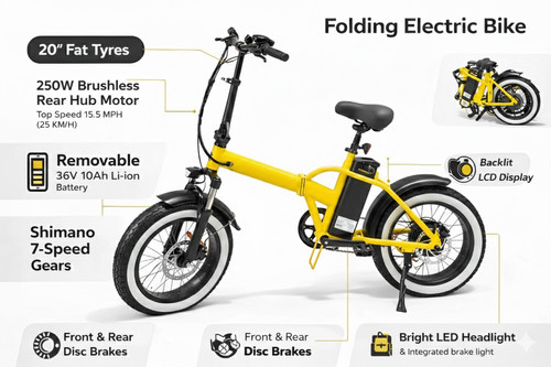 Folding electric bike road - electric,