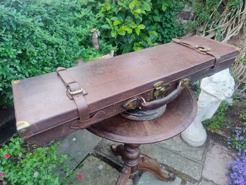Antique leather gun - antique, with