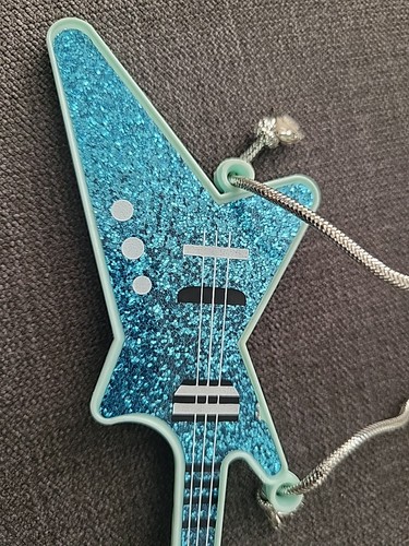 Jem doll blue glitter guitar - jem,